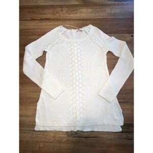 Cream‎ Button Back Sweater Cottagecore Feminine Romantic Parisian Chic XS Candis